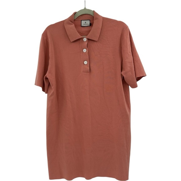 Tuckernuck Apricot Channing Polo Mini Dress in Size Medium - Picture 2 of 6